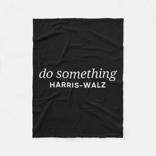 Dnc macht etwas Kamala Harris Wheimer 2024 Präside Fleecedecke (Vorderseite)