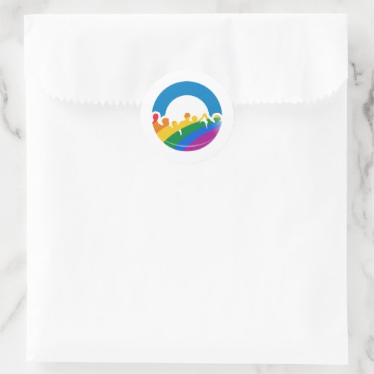 DNC PRIDE 2012 RUNDER AUFKLEBER (Tasche)