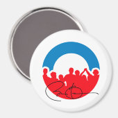 DNC-ÜBEREINKOMMEN MIT OBAMA AUTOGRAPH.png Magnet (Vorderseite/Rückseite)