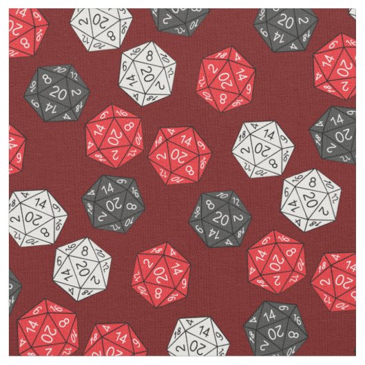 DND 20 Drachen für Sided Dice Game Dungeons Stoff (Nahaufnahme)