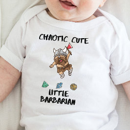 DnD Baby - Chaotic Niedlich Little Barbarian Baby Strampler