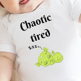 DnD baby - Chaotic Tired Kleiner Drache Baby Strampler