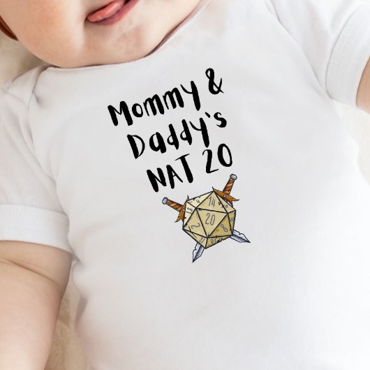 DnD Baby - Mommy & Daddy's Nat 20 Baby Strampler