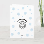 DnD Christmas Card Merry Critmas Karte (Rückseite)