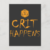 DnD Crit veranstaltet lustiges RPG Dungeon Game-Ge Postkarte (Vorderseite)