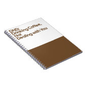 DND Drinking Coffee Notebook Notizblock (Rechte Seite)