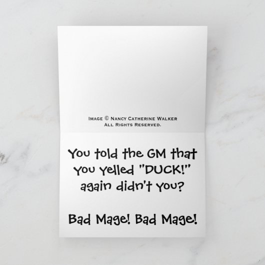 DND Ducks Karte (Innenseite)