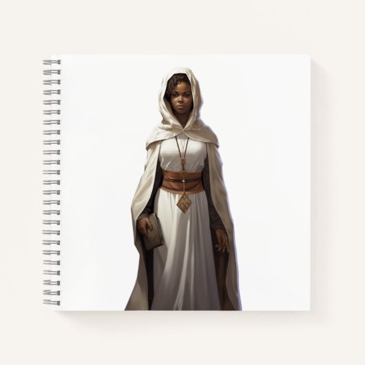 DnD Female Cleric Notizblock (Vorderseite)