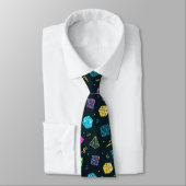 DnD NeckTie, D20 Dice Muster, Dungeon Master Gesch Krawatte (Gebunden)
