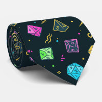 DnD NeckTie, D20 Dice Muster, Dungeon Master Gesch