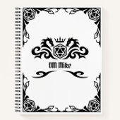 DnD Personalisiertes Notebook mit Monogramm Notizblock (Vorderseite)