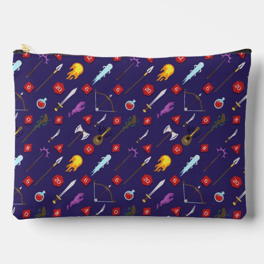 DnD RPG-Muster-Würfel Zubehörtasche (Vorderseite)