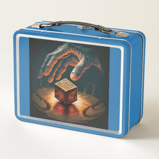 DND-Stil zurück zur Schulmitte Metall Brotdose (Rückseite)