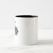 Dnepr-Motorrad Zweifarbige Tasse (Mittel)