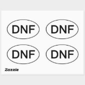 DNF - Hat den Funny Running Sticker nicht beendet (Blatt)