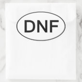 DNF - Hat den Funny Running Sticker nicht beendet (Tasche)