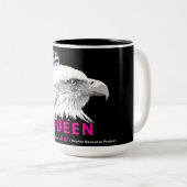 DNF: Königin unseres Herzens! Zweifarbige Tasse (VorderseiteRechts)