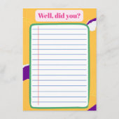 DNF-Tracker für Buchleser Feiertagskarte (Rückseite)