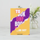 DNF-Tracker für Buchleser Feiertagskarte (Stehend Vorderseite)