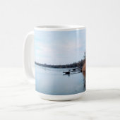 Dnieper Fluss mit Schilfdkröten in der Ukraine Kaffeetasse (Vorderseite Links)