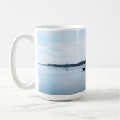 Dnieper Fluss mit Schilfdkröten in der Ukraine Kaffeetasse (Links)