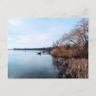 Dnieper Fluss mit Schilfdkröten in der Ukraine Postkarte