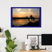 Dniepr Sunset Poster (Heimbüro)