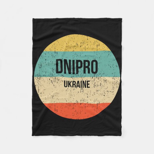 Dnipro Ukraine 3 Fleecedecke (Vorderseite)