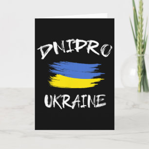Dnipro Ukraine Souvenir Ukrainische Landesflagge B Karte