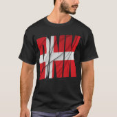 DNK - Dänemark-Flagge T-Shirt (Vorderseite)