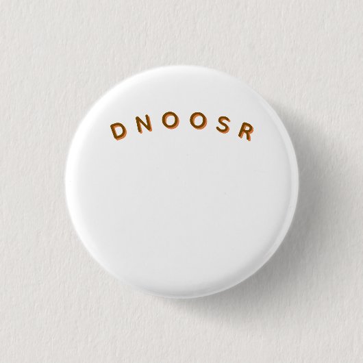 DNOOSR Minimalistische Luxusmarke Button (Vorderseite)
