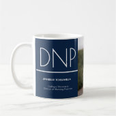DNP Blue White Abschluss Foto Keepake Kaffee Mu Kaffeetasse (Links)
