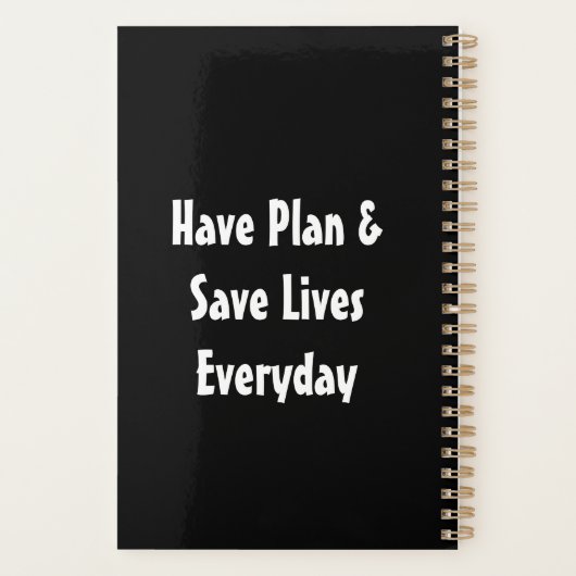 DNP in Arbeit - Sprichwort für Krankenpflege und A Planer (Rückseite)