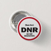 DNR darf nicht wiederbelebt werden Button (Vorne & Hinten)