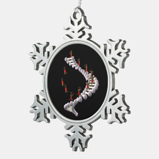 DNS: Darwins Evolution Schneeflocken Zinn-Ornament (Rechts)