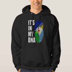 DNS-Flag für bosnische und dschibutische Mischung Hoodie