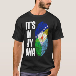 DNS-Flag für bosnische und dschibutische Mischung T-Shirt