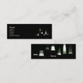 DNS-Gel-Elektrophorese-Visitenkarte (dünn) Mini Visitenkarte (Vorne/Hinten)