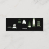 DNS-Gel-Elektrophorese-Visitenkarte (dünn) Mini Visitenkarte (Rückseite)