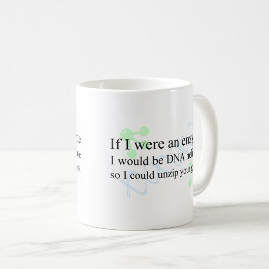 "DNS Helicase " Kaffeetasse (VorderseiteRechts)