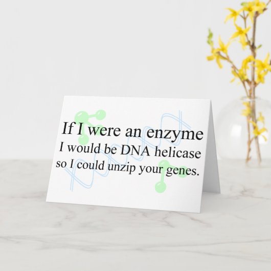 "DNS Helicase " Karte (Gelbe Blume)