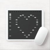 DNS-Herz auf Agarosegel Mousepad (Mit Mouse)