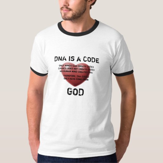 DNS ist ein CODE, der vom GOTT geschaffen wird T-Shirt (Vorderseite)