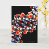 DNS-Molekül. Molekulares Modell von DNS Karte (Gelbe Blume)