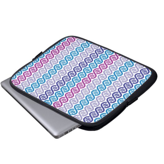 DNS-Muster Laptopschutzhülle (Vorne Knopf)