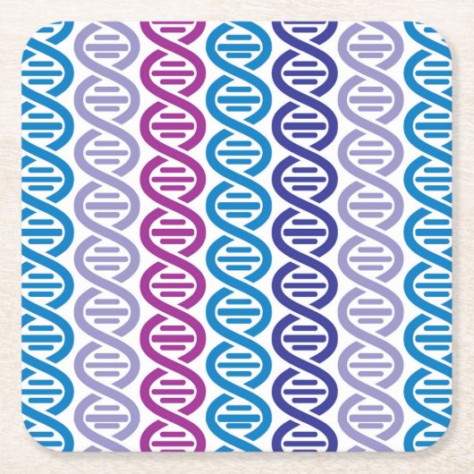 DNS-Muster Rechteckiger Pappuntersetzer (Vorderseite)