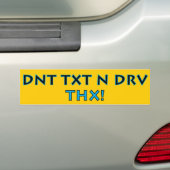 DNT TXT N DRV AUTOAUFKLEBER (Auf Auto)