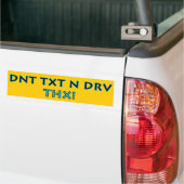 DNT TXT N DRV AUTOAUFKLEBER (Auf Lkw)