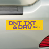 DNT TXT U. DRV AUTOAUFKLEBER (Auf Auto)