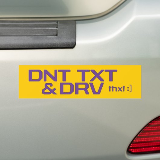 DNT TXT U. DRV AUTOAUFKLEBER (Auf Auto)